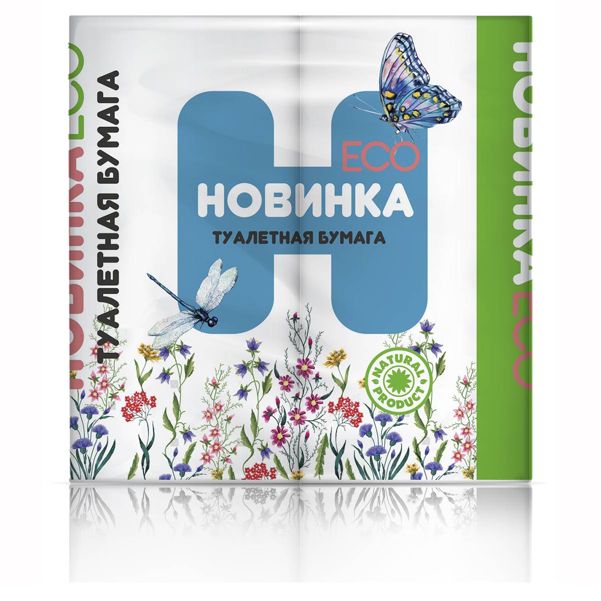 Магнитогорск — Туалетная бумага  «Новинка ЭКО» 4Р 2 слоя белая оптом.